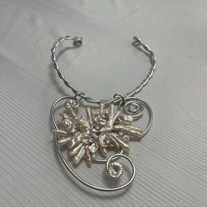 Jeff Lieb Statement Modern Wire Choker Art To Wear Necklace Signed